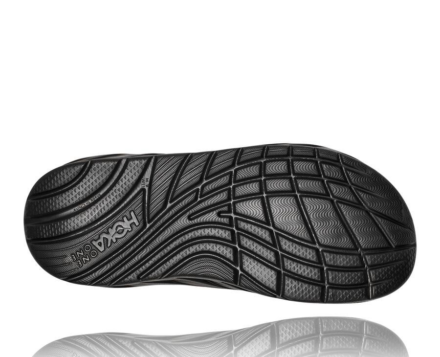 Hoka Australia One One Ora Recovery CNY - Mens Slide Black/Gold - ZXBRI-1694